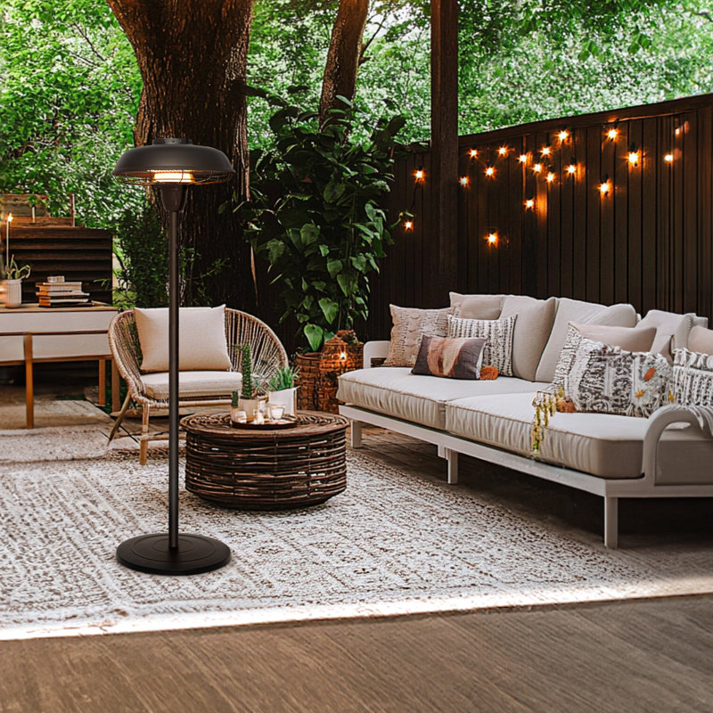 Chauffe-terrasse portatif intérieur et extérieur 1500w