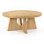 Table basse à piédestal Blitar avec découpe et forme en croix-1122203444