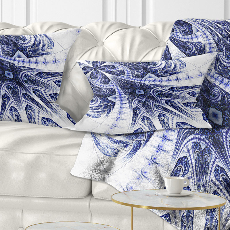 Coussin lombaire en fleur symétrique floral
