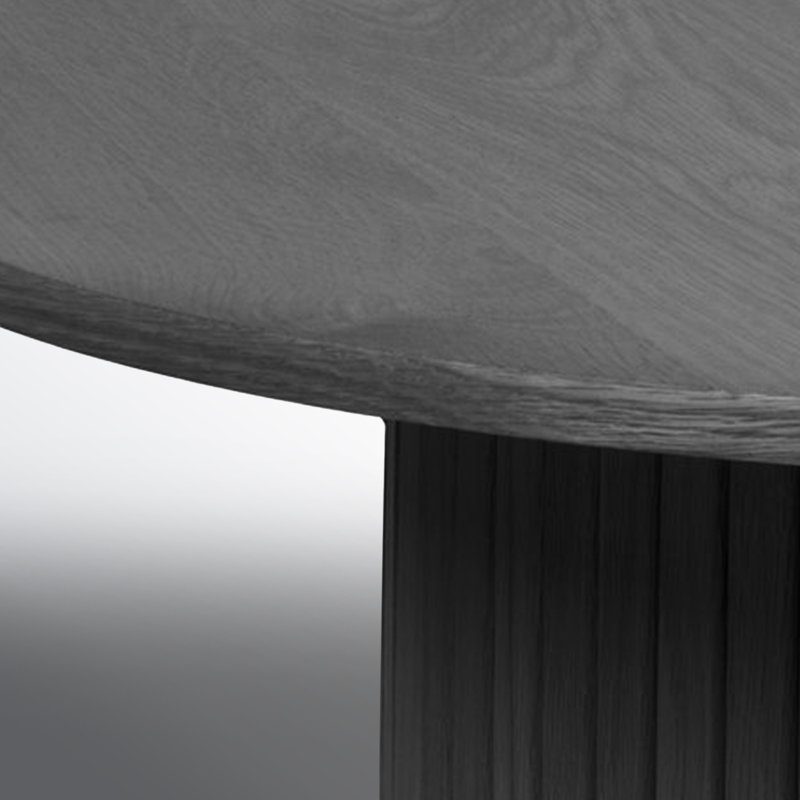 Iris Single Coffee Table, Black Oak