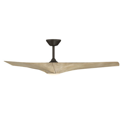 Zephyr 3 - Blade Outdoor/Indoor Smart Ceiling Fan with Light Kit And Remote Control Included