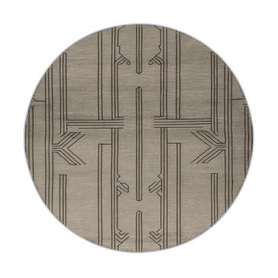 ArtDeco Gray Indoor and Outdoor Area Rug