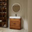 Meuble-lavabo moderne sur pied avec lavabo encastré en résine et deux tiroirs-1032816651
