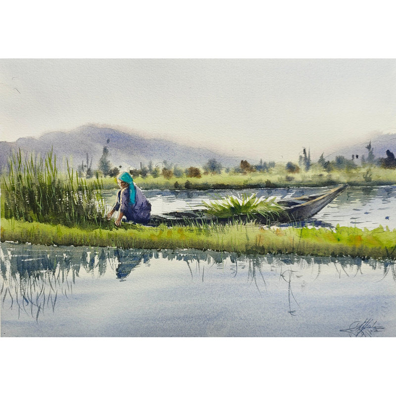 Magnifique Cachemire | Aquarelle par Achintya Hazra