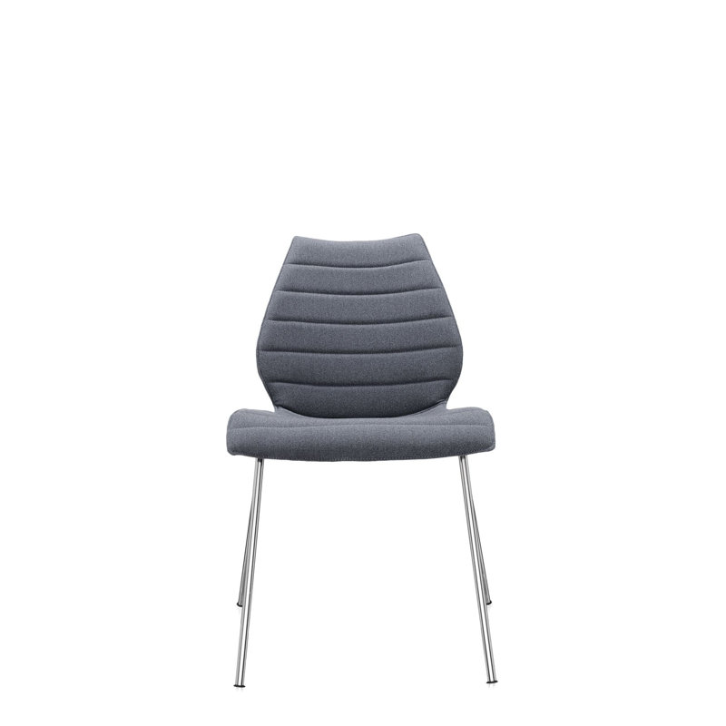 Maui Upholstered Dining Chair, Gray Trevira