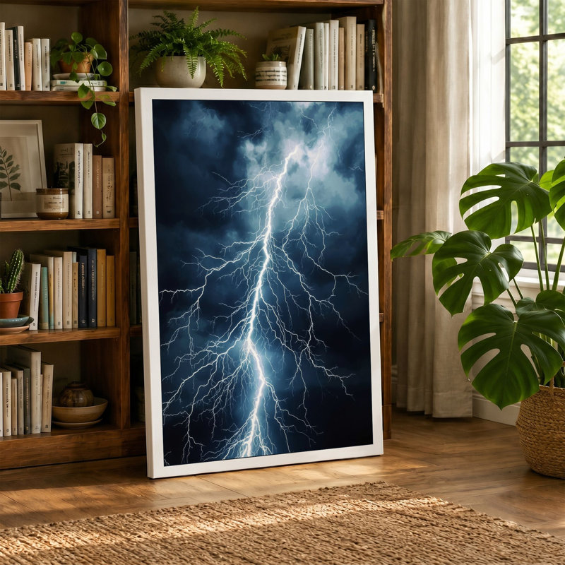 Storm's Fury Modern - Wrapped Canvas, 18x12 - 45.7 x 30.5 cm, White Border