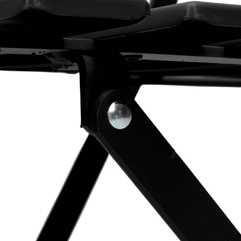 3-Piece Outdoor Folding Bistro Set, Black