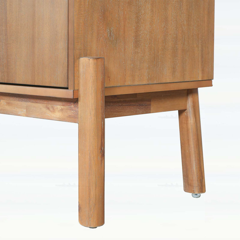 Buffet vintage avec rangement à 4 portes, Brun