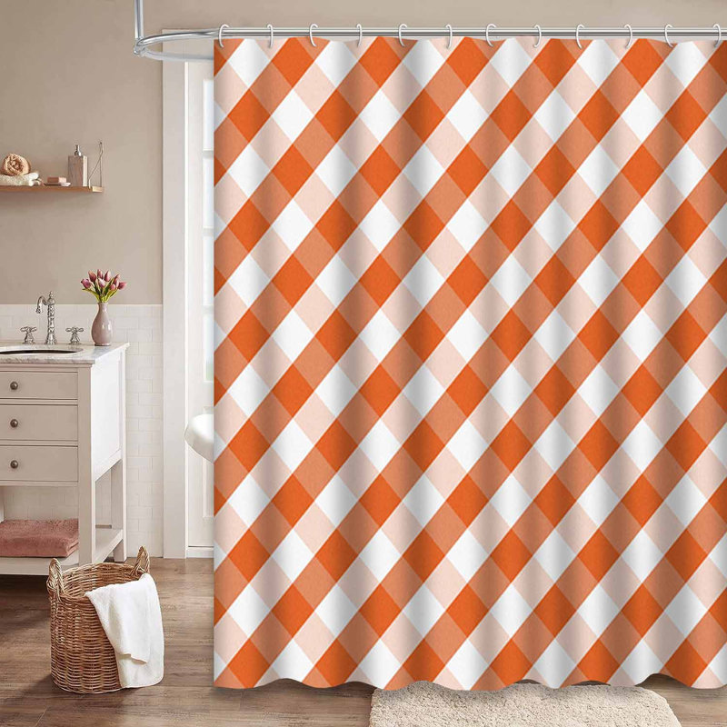 Rideau de douche Plaid, L 72 po x l 78 po