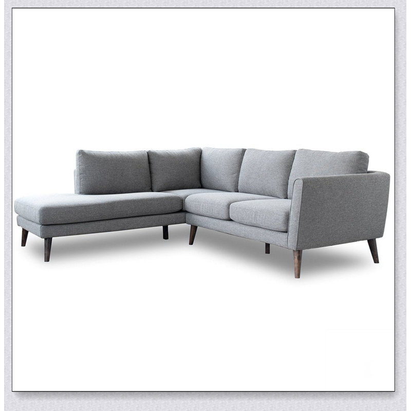 Canapé modulaire en tissu gris Benson