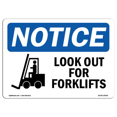 Look out for Forklifts Sign with Symbol