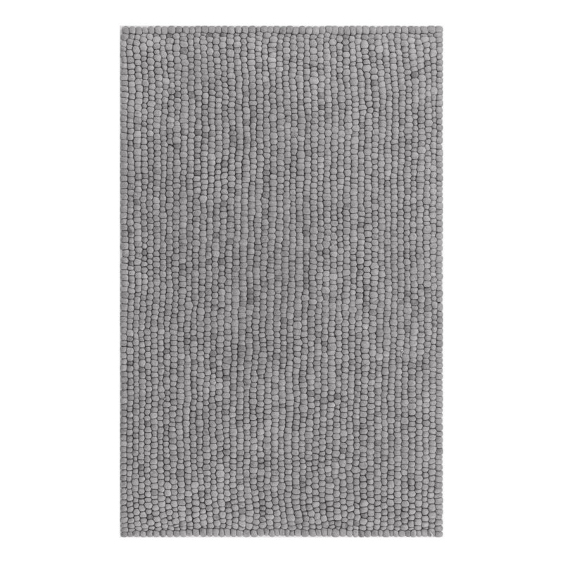 Tapis gris en laine Gregorey, Rectangulaire 8 pi x 10 pi