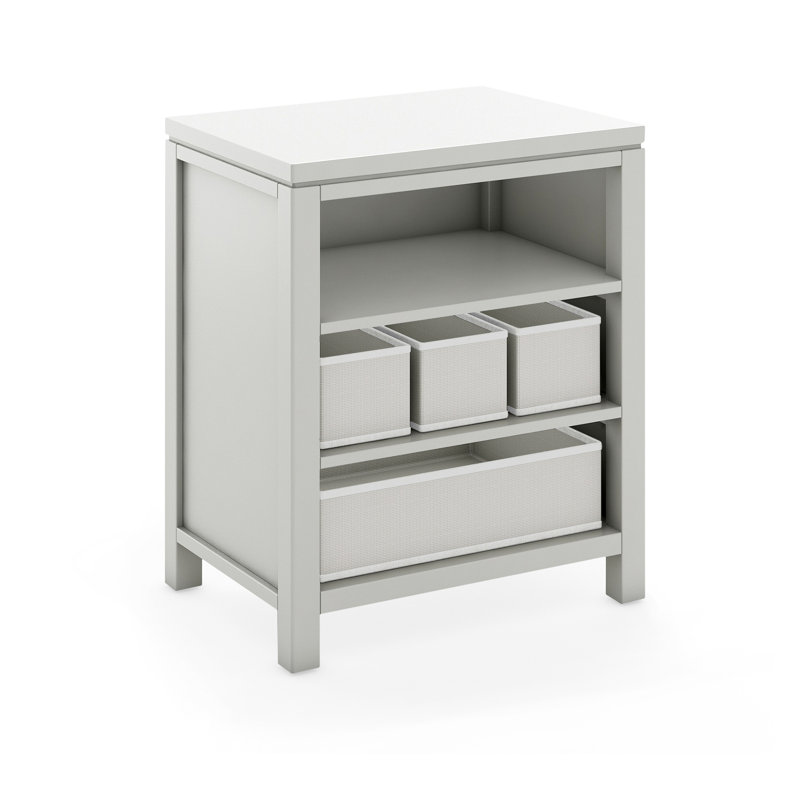 Rangement ouvert pour enfants avec bacs Martha Stewart, Gris