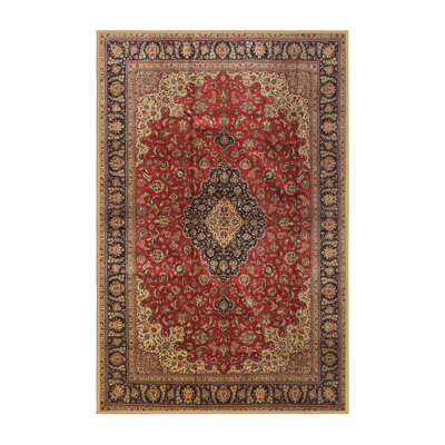 Tapis traditionnel rouge / vert Corryn