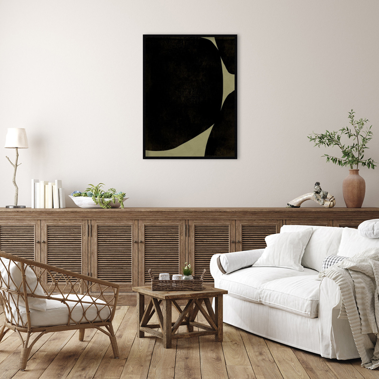 Heirloom Orbs I by Jacob Green, Black, 41" H x 31" W x 1" D