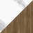 Set of 2 Modern Buffet Sideboard with Faux Marble Top, Camel