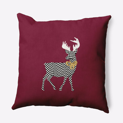 Jump for Joy Decorative Print Outdoor Square Pillow Cover and Insert