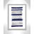 Olexandra Indigo Paint Streaks' Framed Print