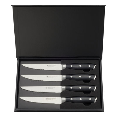 HENCKELS Forged Accent Set of 4 Steak Knife Set, German Engineered Informed by 100+ Years of Mastery