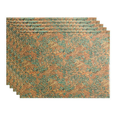 FASÄDE Hammered Decorative Vinyl Backsplash 15 sq ft Kit