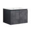Meuble-lavabo flottant mural avec lavabo en céramique et porte d'armoire à fermeture en douceur-622030070