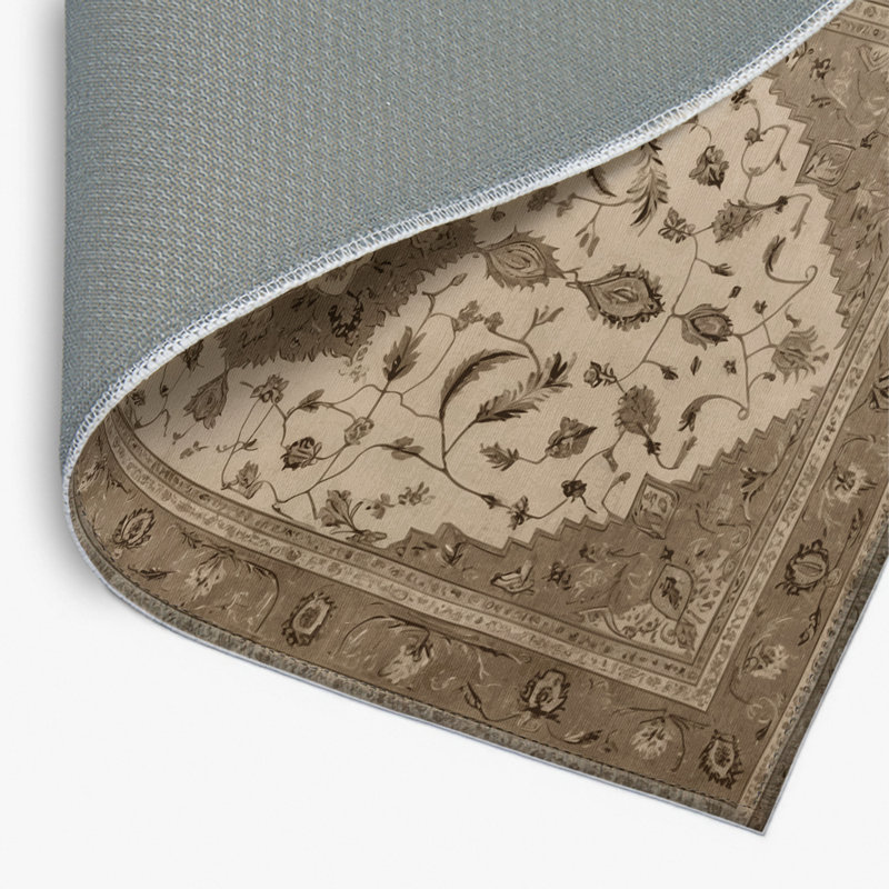 Tapis gris d'intérieur et d'extérieur Tabriz, Rectangle 4pi x 6 pi