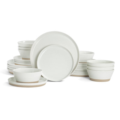 24 Piece Stoneware Dinnerware Set - Service for 8
