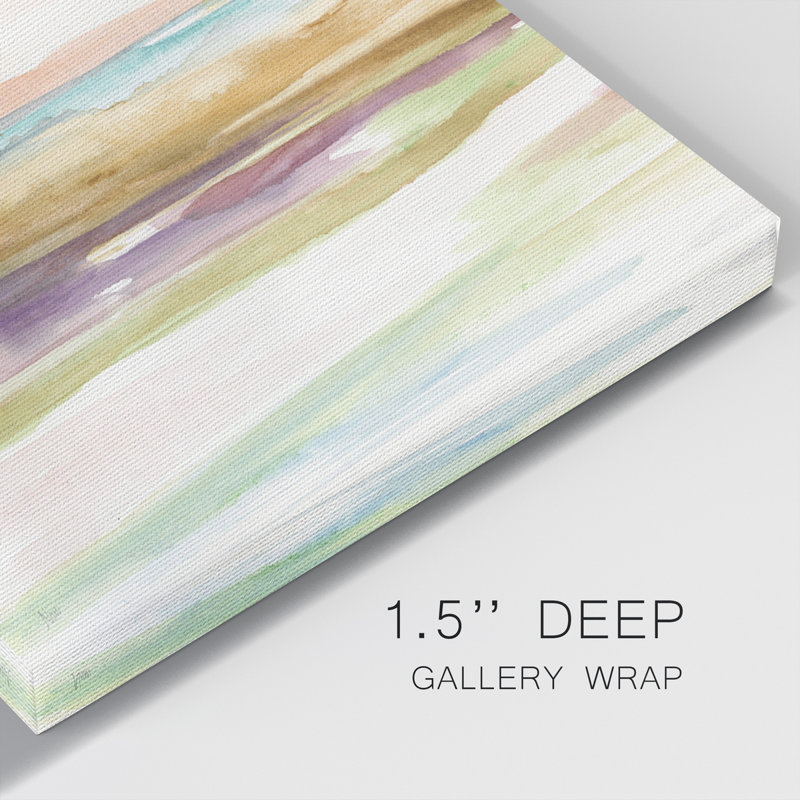 Spectrum Sunset II - ensemble de 3 peintures sur toile tendue, H 36 po x l 72 po x P 1 po