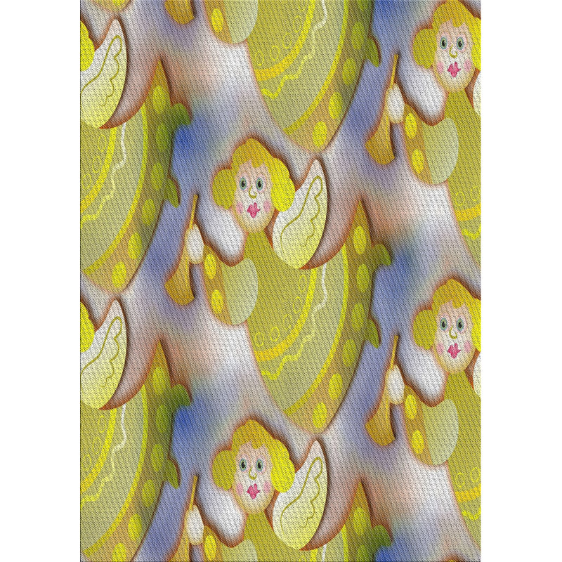 Tapis jaune en laine touffeté à la main Parkins
