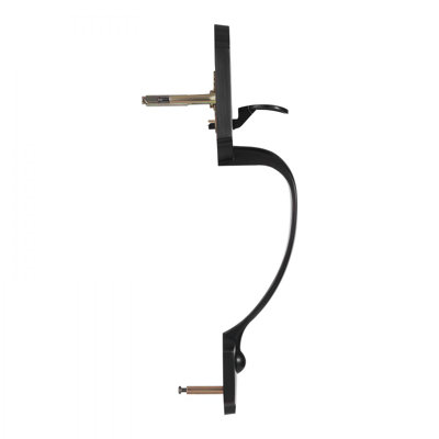 Front Door Handle and Deadbolt Set, Front Door Lock Set with Interior Knob, Adjustable Hole Spacing Single Cylinder Handleset, for Right and Left Handed Entrance and Front Door