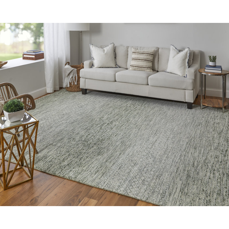Branson Wool Area Rug in Ivory, Rectangle 2' x 3'