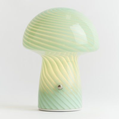 Humber Mini Cordless Glass Mushroom Lamp