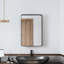 Miroir mural avec rangement pour salle de bain