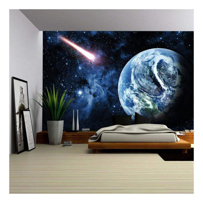 red Planet in Space Self-Adhesive Large Wallpaper