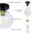 Ruthlia 1 - Light 7.85" Semi Flush Mount