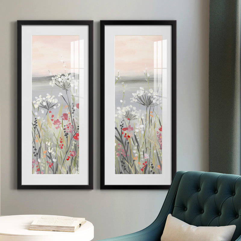 Cadre photo, ensemble de peintures sur papier