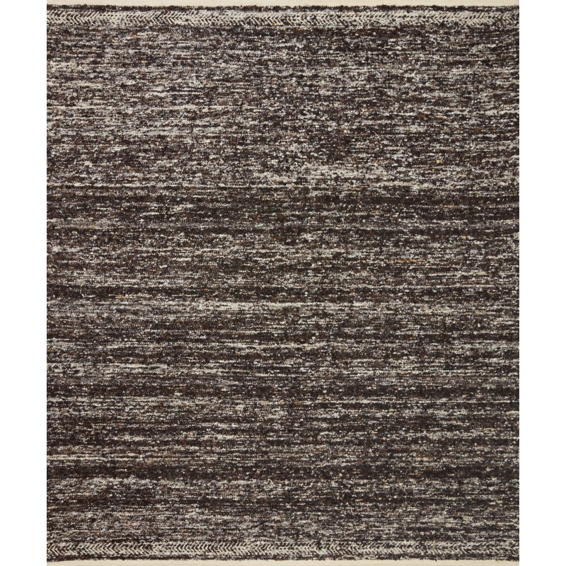 Tapis en laine / coton tissé à la main Bathsheb, Rectangle 5 pi x 7 pi 6 po