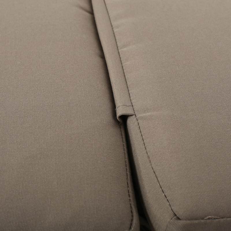 Coussin de chaise longue d'extérieur en tissu, Kaki
