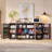 Curved Buffet Cabinet,  Large Sideboard Buffet Storage Cabinet with 4 Doors and Shelves, Modern Coffee Bar Station Wood Kitchen Table-1475474213