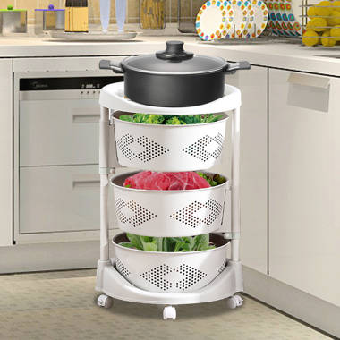 Plastic Organizer Wheels Kitchen Cabinets