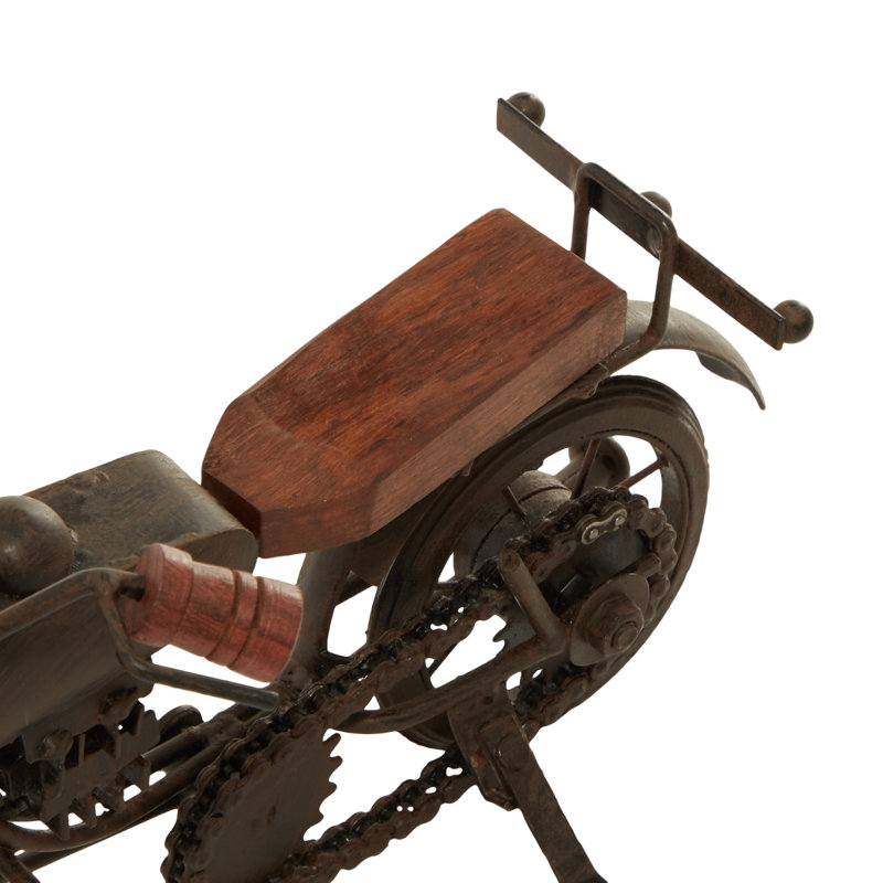 Norhad Motorcycle Figurines & Sculptures, Brown