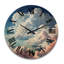 Horloge murale en bois massif Lyuda-1081336308