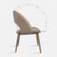 Ensemble de 2 chaises d'appoint rembourrées
