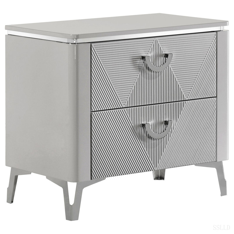 Table de chevet 2 tiroirs Buckley