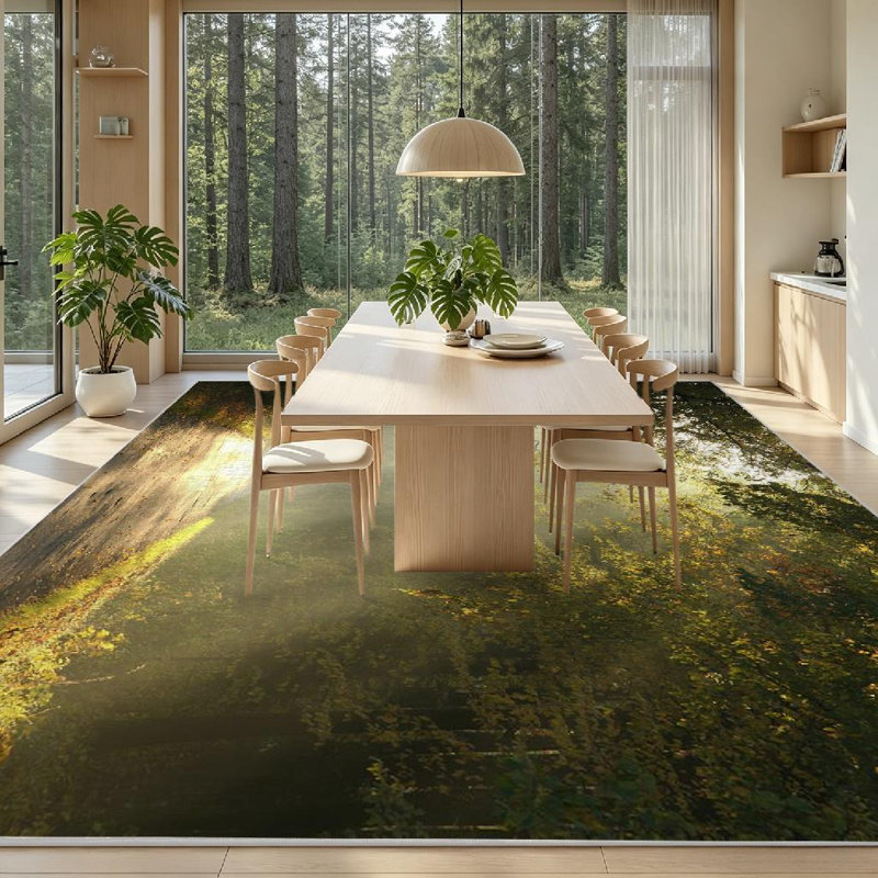 Tapis d'intérieur transparent Clear Dawn, Rectangle 79" x 118"