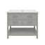 Meuble-lavabo 36 po avec lavabo en céramique et tiroirs de rangement à fermeture douce-978701973