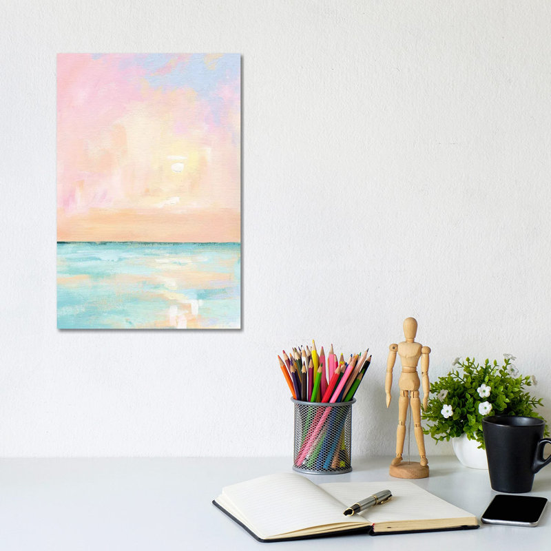«Pastel Florida Sunset», reproduction d'art sur toile tendue