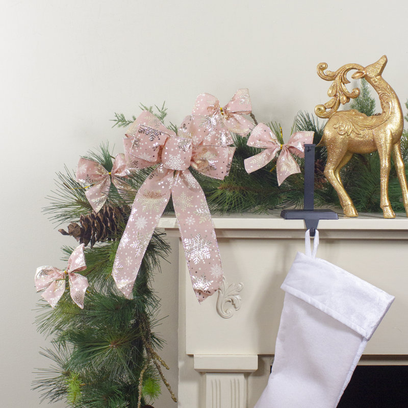 14'' Floral Fabric Bow