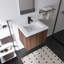 Ensemble de meuble-lavabo mural simple 24 po avec plateau en résine Acorn-952944329-967181186