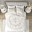 King/ King Cotton Chenille Bedding - /taupe, Comforter Filling-119448987